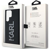Husa pentru Samsung Galaxy S24 Ultra, Karl Lagerfeld 3D Design (KLHCS24L3DMBKCK), negru