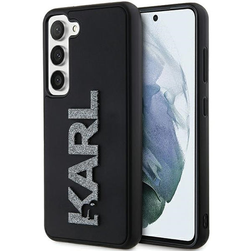Husa pentru Samsung Galaxy S24, Karl Lagerfeld 3D Design (KLHCS24S3DMBKCK), negru