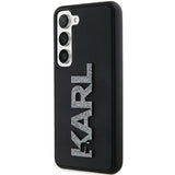 Husa pentru Samsung Galaxy S24, Karl Lagerfeld 3D Design (KLHCS24S3DMBKCK), negru