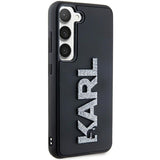 Husa pentru Samsung Galaxy S24, Karl Lagerfeld 3D Design (KLHCS24S3DMBKCK), negru