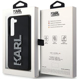 Husa pentru Samsung Galaxy S24, Karl Lagerfeld 3D Design (KLHCS24S3DMBKCK), negru