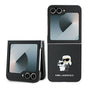 Husa pentru Samsung Galaxy Z Flip6, Karl Lagerfeld Saffiano (KLHCZF6SAPKCNPK), negru