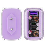 Incarcator retea Acefast Exploration Series (A45), 2 x USB-C, USB, GaN, PD65W, Incarcare rapida, gri