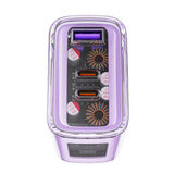 Incarcator retea Acefast Exploration Series (A45), 2 x USB-C, USB, GaN, PD65W, Incarcare rapida, gri