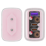 Incarcator retea Acefast Exploration Series (A45), 2 x USB-C, USB, GaN, PD65W, Incarcare rapida, roz