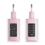 Incarcator retea Acefast Exploration Series (A45), 2 x USB-C, USB, GaN, PD65W, Incarcare rapida, roz