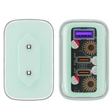 Incarcator retea Acefast Exploration Series (A45), 2 x USB-C, USB, GaN, PD65W, Incarcare rapida, verde
