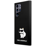 Husa pentru Samsung Galaxy S24 Ultra, Karl Lagerfeld Silicone (KLHCS24LSNCHBCK), negru