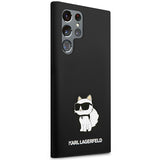 Husa pentru Samsung Galaxy S24 Ultra, Karl Lagerfeld Silicone (KLHCS24LSNCHBCK), negru