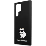 Husa pentru Samsung Galaxy S24 Ultra, Karl Lagerfeld Silicone (KLHCS24LSNCHBCK), negru