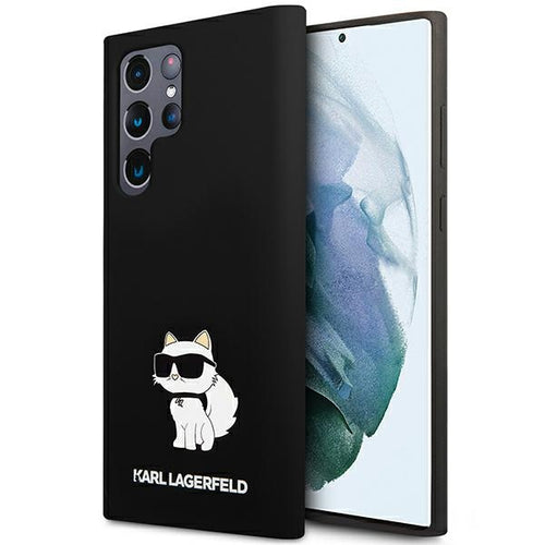 Husa pentru Samsung Galaxy S24 Ultra, Karl Lagerfeld Silicone (KLHCS24LSNCHBCK), negru