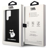 Husa pentru Samsung Galaxy S24 Ultra, Karl Lagerfeld Silicone (KLHCS24LSNCHBCK), negru