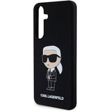Husa pentru Samsung Galaxy S24 Plus, Karl Lagerfeld Silicone (KLHCS24MSNIKBCK), negru