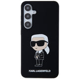 Husa pentru Samsung Galaxy S24 Plus, Karl Lagerfeld Silicone (KLHCS24MSNIKBCK), negru