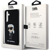 Husa pentru Samsung Galaxy S24 Plus, Karl Lagerfeld Silicone (KLHCS24MSNIKBCK), negru