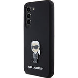 Husa pentru Samsung Galaxy S23 Plus, Karl Lagerfeld Silicone (KLHCS23MSMHKNPK), negru