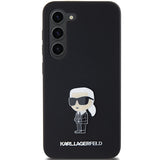 Husa pentru Samsung Galaxy S23 Plus, Karl Lagerfeld Silicone (KLHCS23MSMHKNPK), negru
