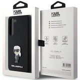 Husa pentru Samsung Galaxy S23 Plus, Karl Lagerfeld Silicone (KLHCS23MSMHKNPK), negru