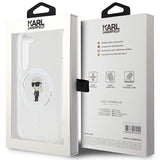 Husa pentru Samsung Galaxy S24, Karl Lagerfeld IML MagSafe (KLHMS24SHFCKNOT), transparenta