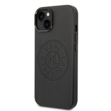 Husa pentru iPhone 14 Plus, Karl Lagerfeld Hardcase Leather Perforated (KLHCP14MFWHK), negru