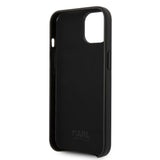Husa pentru iPhone 14 Plus, Karl Lagerfeld Hardcase Leather Perforated (KLHCP14MFWHK), negru