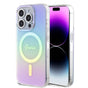 Husa pentru iPhone 15 Pro, Guess IML Iridescent MagSafe (GUHMP15LHITSU), mov