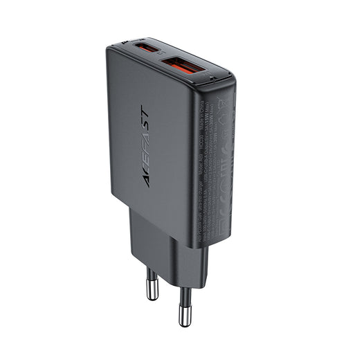 Incarcator retea Acefast (A69), Type-C, USB, PD30W, GaN Technology, Incarcare rapida Compatibility, negru