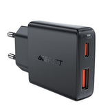 Incarcator retea Acefast (A69), Type-C, USB, PD30W, GaN Technology, Incarcare rapida Compatibility, negru
