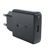 Incarcator retea Acefast (A65), Type-C, GaN Technology, 20W, Power Delivery, negru