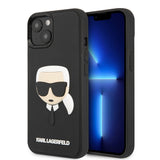 Husa pentru iPhone 14 Plus, Karl Lagerfeld 3D Design (KLHCP14MKH3DBK), negru