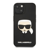 Husa pentru iPhone 14 Plus, Karl Lagerfeld 3D Design (KLHCP14MKH3DBK), negru
