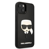 Husa pentru iPhone 14 Plus, Karl Lagerfeld 3D Design (KLHCP14MKH3DBK), negru