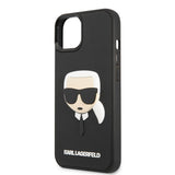 Husa pentru iPhone 14 Plus, Karl Lagerfeld 3D Design (KLHCP14MKH3DBK), negru