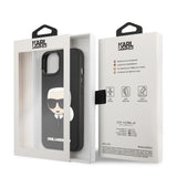 Husa pentru iPhone 14 Plus, Karl Lagerfeld 3D Design (KLHCP14MKH3DBK), negru