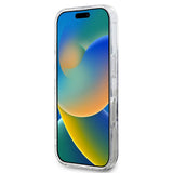 Husa pentru iPhone 16, Guess IML 4G MagSafe (GUHMP16SH4STK), negru