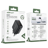 Incarcator retea Acefast (A49), 2x Type-C, Universal Charger, GaN Technology, PD35W, negru