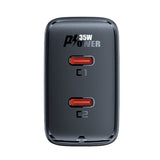 Incarcator retea Acefast (A49), 2x Type-C, Universal Charger, GaN Technology, PD35W, negru