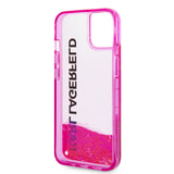 Husa pentru iPhone 14 Plus, Karl Lagerfeld Hardcase Liquid Glitter (KLHCP14MLCKVF), roz