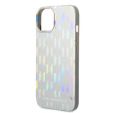 Husa pentru iPhone 14 Plus, Karl Lagerfeld Hardcase Monogram (KLHCP14MLGMMSV3), argintiu