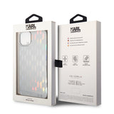Husa pentru iPhone 14 Plus, Karl Lagerfeld Hardcase Monogram (KLHCP14MLGMMSV3), argintiu