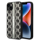Husa pentru iPhone 14 Plus, Karl Lagerfeld Hardcase Monogram (KLHCP14MPGKLSKG), gri