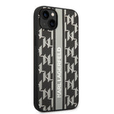 Husa pentru iPhone 14 Plus, Karl Lagerfeld Hardcase Monogram (KLHCP14MPGKLSKG), gri