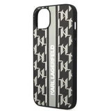 Husa pentru iPhone 14 Plus, Karl Lagerfeld Hardcase Monogram (KLHCP14MPGKLSKG), gri