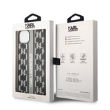 Husa pentru iPhone 14 Plus, Karl Lagerfeld Hardcase Monogram (KLHCP14MPGKLSKG), gri
