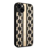 Husa pentru iPhone 14 Plus, Karl Lagerfeld Hardcase Monogram (KLHCP14MPGKLSKW), maro