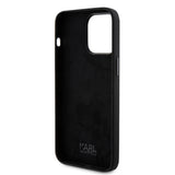 Husa pentru iPhone 15 Pro Max, Karl Lagerfeld Silicone (KLHCP15XSDHKCNK), negru