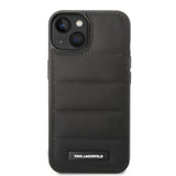 Husa pentru iPhone 14 Plus, Karl Lagerfeld Hardcase Leather Puffy (KLHCP14MPSQAK), negru