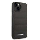 Husa pentru iPhone 14 Plus, Karl Lagerfeld Hardcase Leather Puffy (KLHCP14MPSQAK), negru