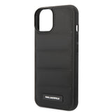 Husa pentru iPhone 14 Plus, Karl Lagerfeld Hardcase Leather Puffy (KLHCP14MPSQAK), negru