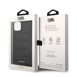 Husa pentru iPhone 14 Plus, Karl Lagerfeld Hardcase Leather Puffy (KLHCP14MPSQAK), negru